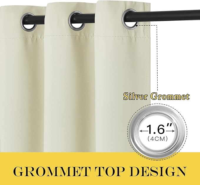 NICETOWN 66 Inch Long Blackout Curtains - Image 6