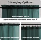 Chyhomenyc Sheer Valances for Windows 2 Pack, Small Window Curtains for Living - Image 5