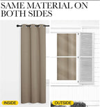 NICETOWN Bedroom Curtain Panels Blackout Draperies, Thermal Insulated Solid - Image 5