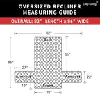 Easy-Going Oversized Recliner Chair Cover Reversible Sofa Cover Water Resistant - Image 6