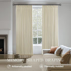 AUSSPVOCT Pinch Pleated 95 Inch Linen Curtains 100% Blackout - Image 3
