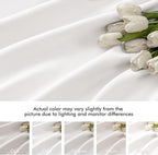 MIULEE Pure White Back Tab Blackout Curtains 52x90 Inch Long 2 Panels Set | Rod - Image 8