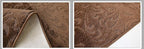 Custom Length Hallway Runner Rug, Slip Resistant, Floral Brown, 26 Inch X 6 feet - Image 5