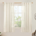 63 Inch Semi Sheer Linen Curtains by LAMIT