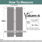 Yakamok Light Sage 100% Blackout Curtains 63 Inches Long 52" Wide, 2 Panels | - Image 7
