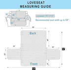 Reversible Loveseat Couch Sofa Covers, Chocolate | Loveseat Covers - Image 7