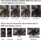 Chocolate Sheer Curtains 96 Inches Long 2 Panels, Voile Breathable Sheer Curtain - Image 6