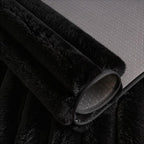 Black Rabbit Striped Plush Rug 6'x9', Fluffy Shaggy Area Rug - Image 7