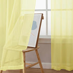 Sheer Curtains 90 inches Long 2 Panels Set - Image 5