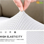 Easy-Going Stretch 1 Piece Loveseat Couch Cushion Cover - Image 3