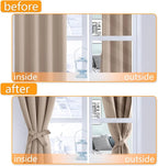 Short Blackout Curtains for Bedroom, 42 x 45 Inch, 2 Panels | Thermal Insulated - Image 4