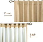 Natural 100% Blackout Linen Curtains 54 Inches - Image 8