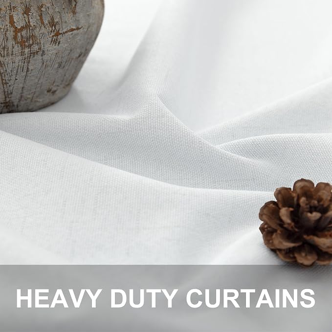 Blackout Curtains 92 Inches Long 2 Panels Set Modern Farmhouse Style Privacy - Image 3
