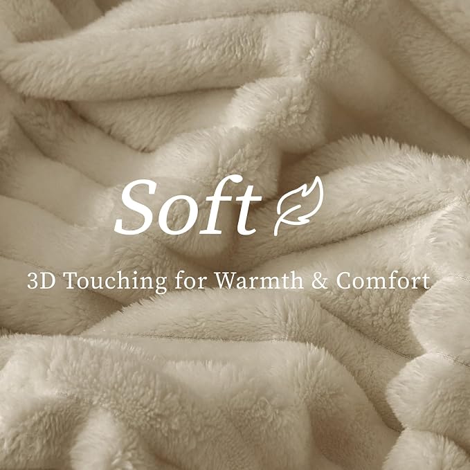 BEDELITE Ribbed Fleece Throw Blanket - Image 4