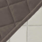 Easy-Going Reversible Couch Cover, 3 Cushion Sofa, Taupe/Ivory | Machine - Image 6