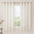 60 Inch Semi Sheer Linen Curtains by LAMIT