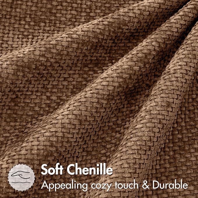 MIULEE Decorative Couch Throw Pillow Covers 18x18 in Golden Brown 2 Pack | - Image 6