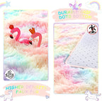 5x7 Rainbow Fluffy Soft Area Rug Non-Slip - Image 4