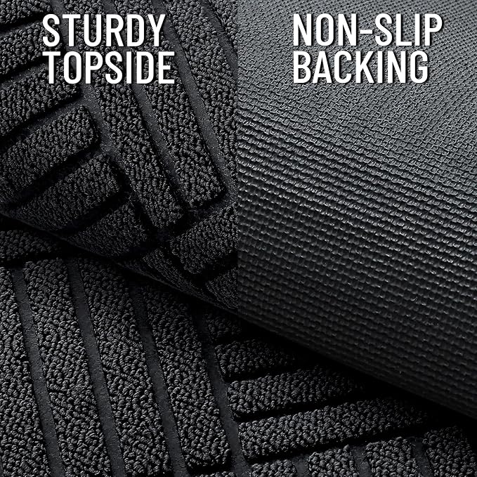 OLANLY Front Door Mat Outside Entrance 35x23, Waterproof Heavy-Duty Doormat | - Image 4
