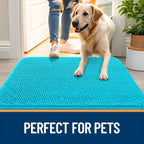 OLANLY Dog Door Mat for Muddy Paws 47x32, Super Absorbent Chenille Mud Mat | - Image 6