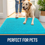 OLANLY Dog Door Mat for Muddy Paws 32x20, Super Absorbent Chenille Mud Mat | - Image 6