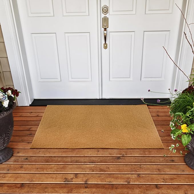 9 Pack Coir Doormats, 30x17 Inch Artificial Blank Door Mats - Image 2