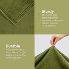 Utopia Bedding Ultra Soft Fleece Bed Blanket Full Size Olive | Microfiber Plush - Image 7