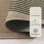 Lahome Modern Rainbow Easy Jute Rug, 6x9 Rug - Image 4