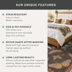 Boho Runner Rug 3x8, Stain Resistant Indoor Carpet - Image 6