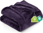 Utopia Bedding Ultra Soft Fleece Bed Blanket Queen Size Purple | Microfiber by UTOPIABEDDING