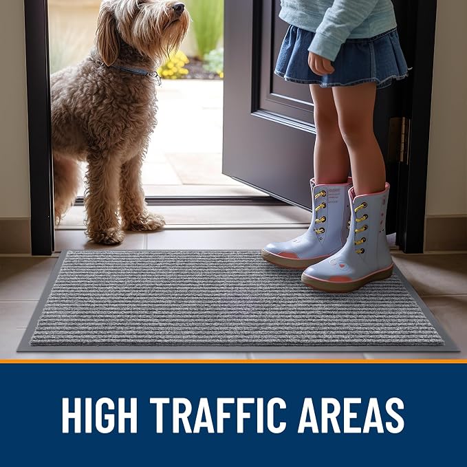 OLANLY Front Door Mat 35x23, Waterproof Heavy-Duty Indoor Outdoor Doormat | - Image 7