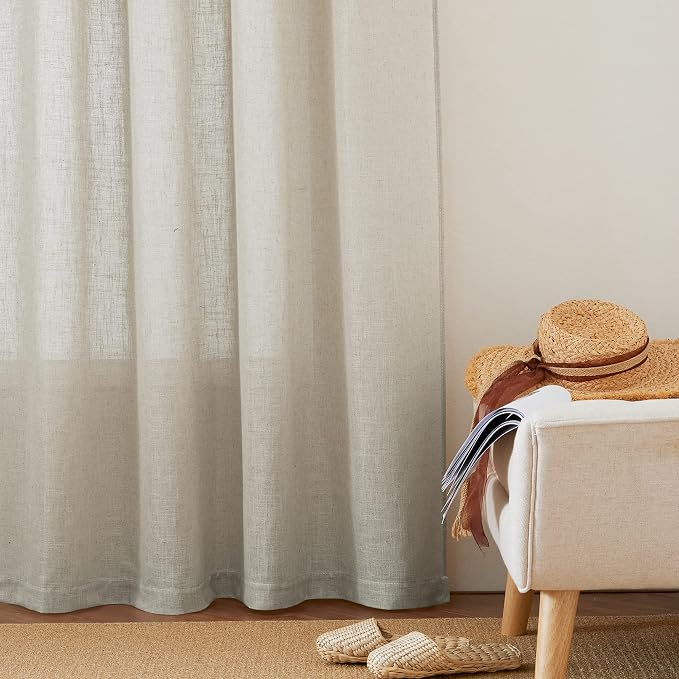 RYB HOME Extra Wide Sheer Curtains - Image 6