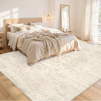 10x12 Area Rugs Living Room: Bedroom Washable Carpet Beige/Brown | Large - Image 2