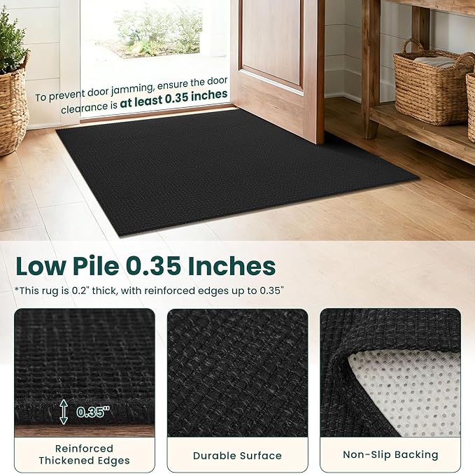 KOZYFLY Black 2x14 Runners Rugs - Image 4