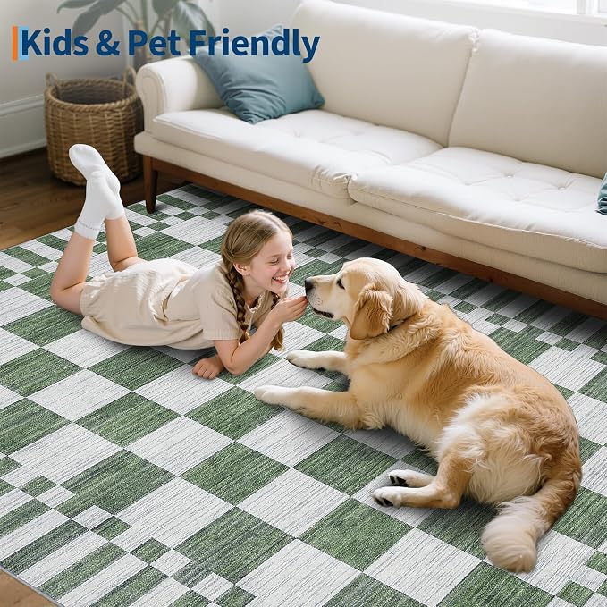 GarveeHome 2.5x8 Checkered Kitchen Runner Rug - Image 8