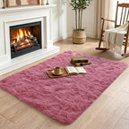 2x3 Blush Fluffy Soft Area Rug Non-Slip - Image 4