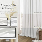 100% Blackout Extra Wide 100 Inch Linen Room Divider Curtains 102 Inches Long - Image 7