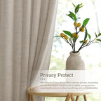 RYB HOME Extra Long Linen Curtains - Image 3