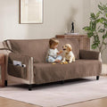 Soft Quilted Couch Cover with Pockets by Pamhaven