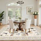 Beige Area Rug 8x10 for Living Room Bedroom | Stain Resistant; Soft; Non - Image 5