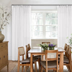Snow White Pinch Pleated Linen Curtains 92 Inches Long 2 Panels | - Image 6