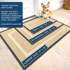 OLANLY Front Door Mat Outside 59x20, All-Season Heavy-Duty Rubber Doormat | - Image 2