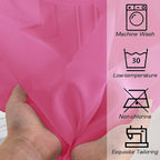 Hot Pink Sheer Curtains for Bedroom Living Room 90 Inches Long, Elegant Solid - Image 5
