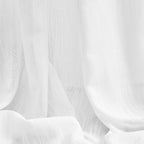 MYSKY HOME Floor to Ceiling Curtains 120 Inches White Sheer Window Drapes 2 - Image 8