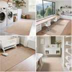 Hallway Runner Rug Woven Washable Long Kitchen Runner Brown 2x5 ft | Boho Soft - Image 8