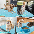 OLANLY Dog Door Mat for Muddy Paws 36x24, Paw Print Design Chenille Mud Mat | - Image 7