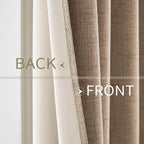 MIULEE 100% Blackout Linen Curtains - Image 6