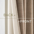 MIULEE 100% Blackout Linen Curtains - Image 6