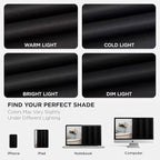 Joydeco Black Blackout Curtains 96 Inches, Thermal Insulated Long Curtains 2 - Image 7
