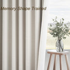 Topfinel 90 Inches Long Full Blackout Linen Curtains - Image 4